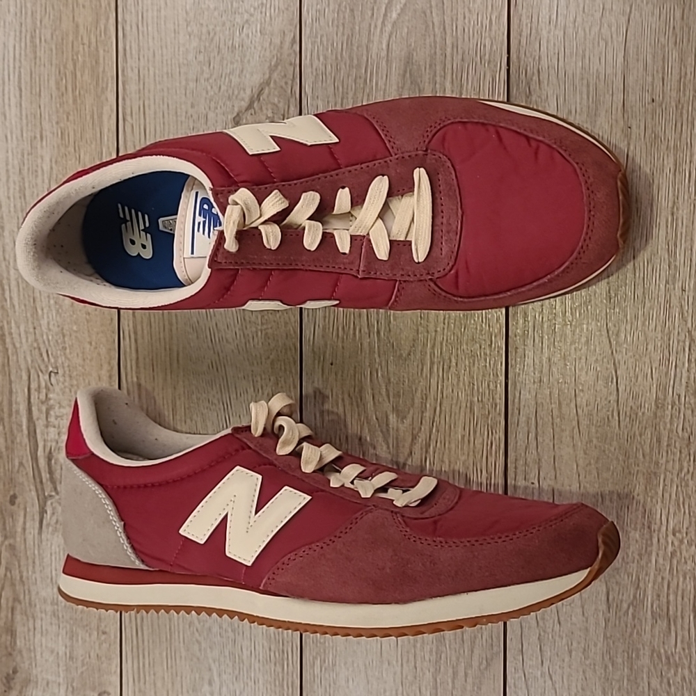 NEW BALANCE Dark Red Bordeaux‎ Low Cut Sz 11.5 Mens Shoes Sneakers U220Hi